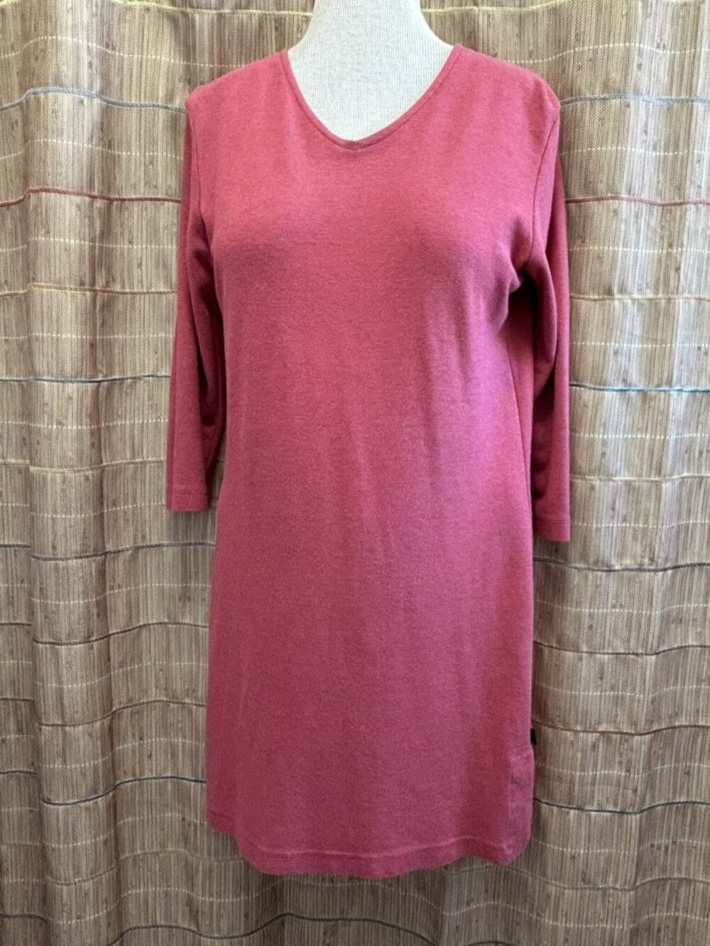 Horny Toad Dusty Coral Dress, 3/4 length sleeves - Size S